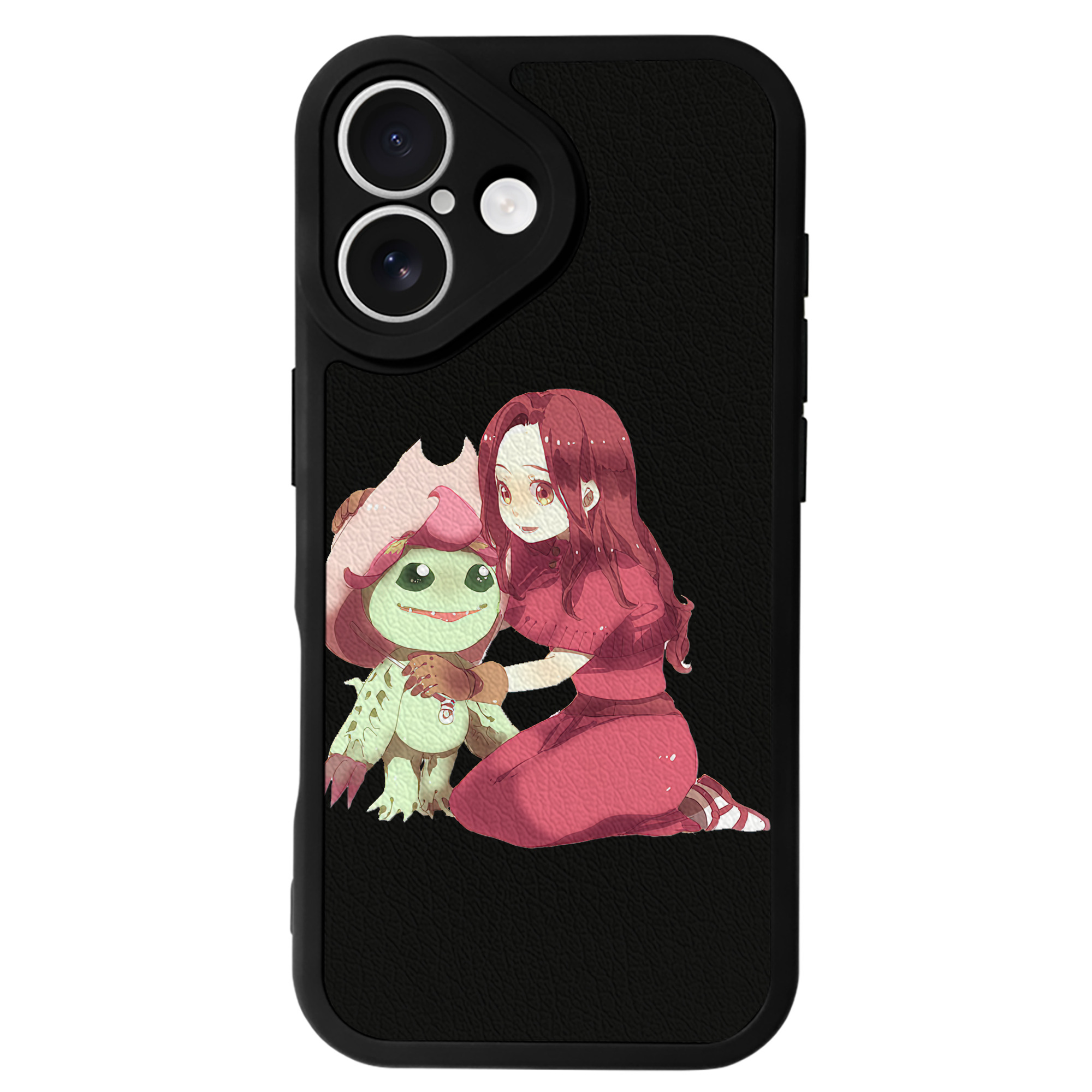 （画像用） Digimon デジタルモンスター/デジモン 【iPhone 16シリーズ対応】シリコンスマホケース（レザー調） 材質：シリコン